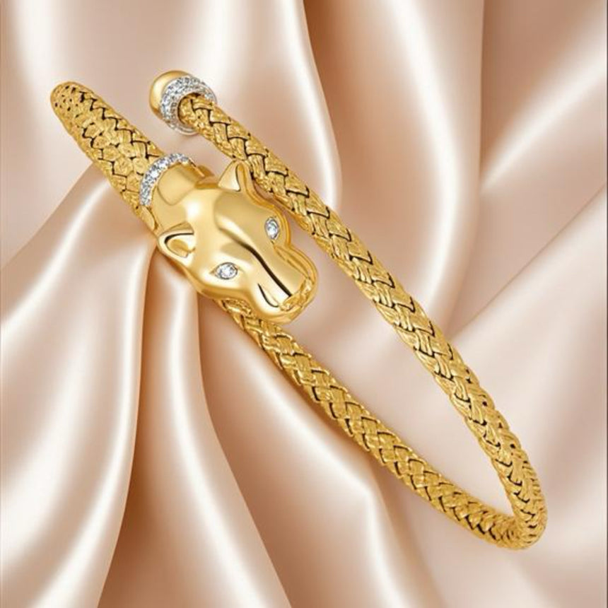 18K Two-tone Cuff Bracelet