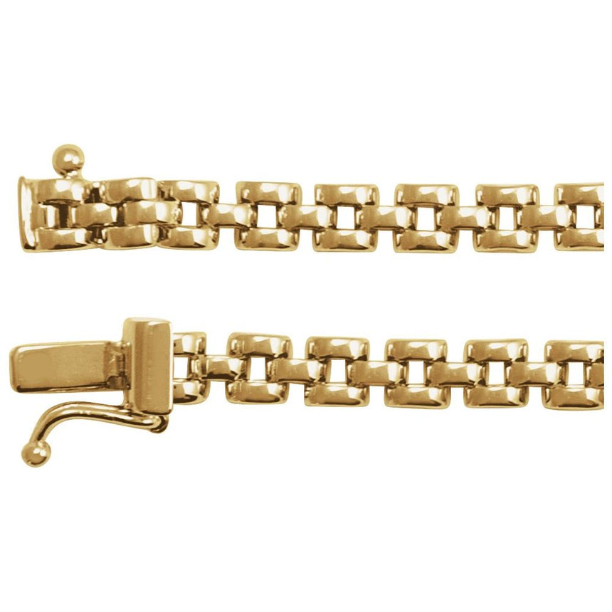 14K Yellow Gold Panther Chain Necklace -16"