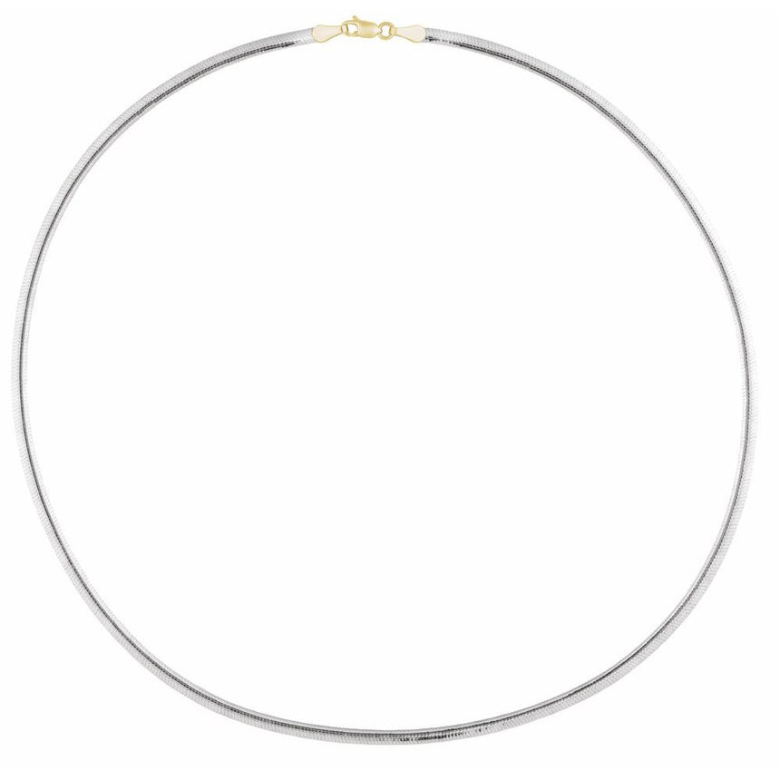 Reversible 14K Snake Chain Necklace