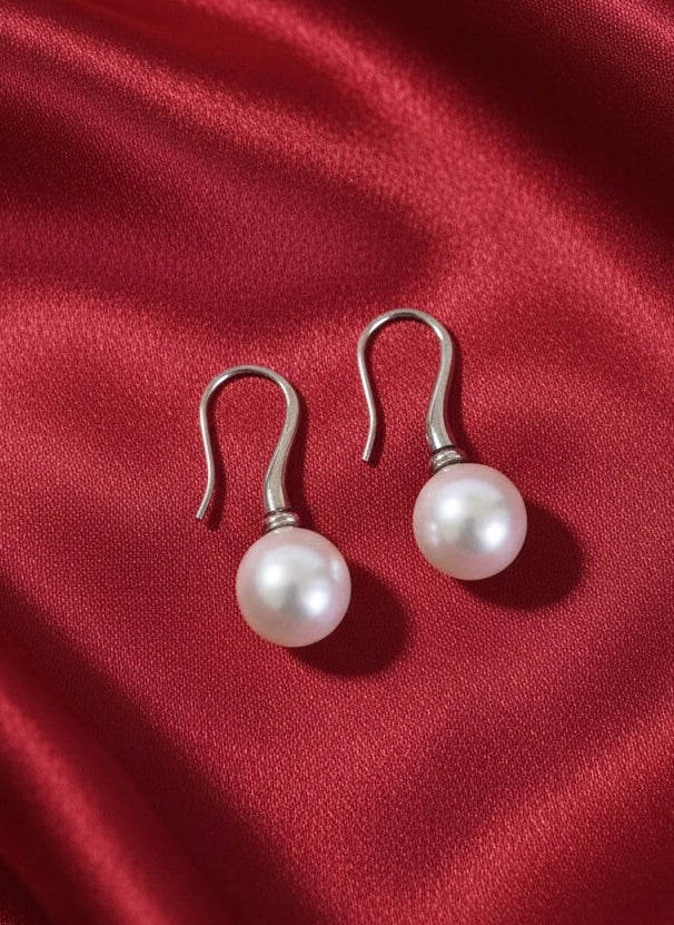 GIA Certified White South Sea Pearl Earrings | Mandalar Jewelry